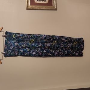 Full length double layer flower lace skirt